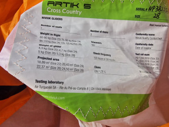 Niviuk Artik 5, Large, 2017, (105-125kg), 130h