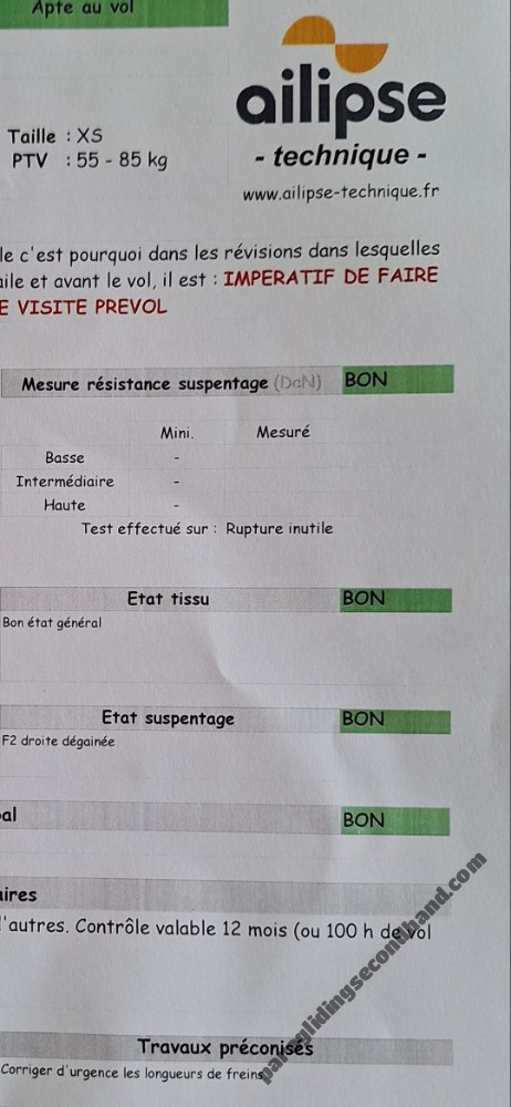 UP Ascent 3, Xs, 2016, (55-85kg), 50h
