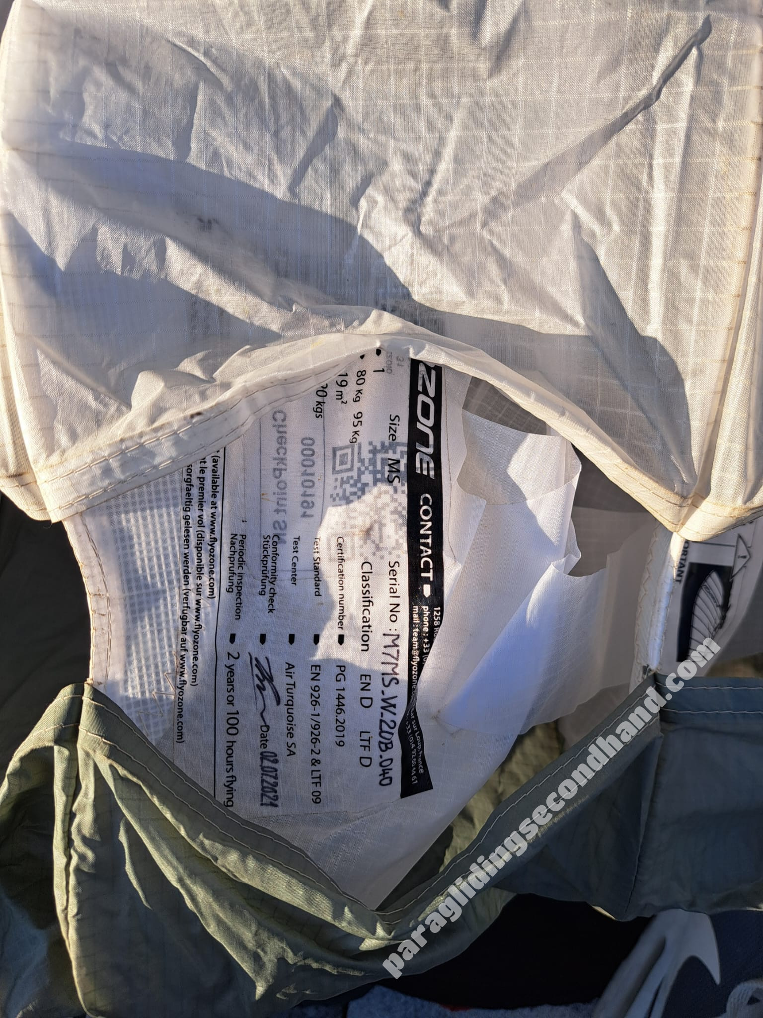 Ozone Mantra M 7, SM, 2021, (80-95kg), 120h