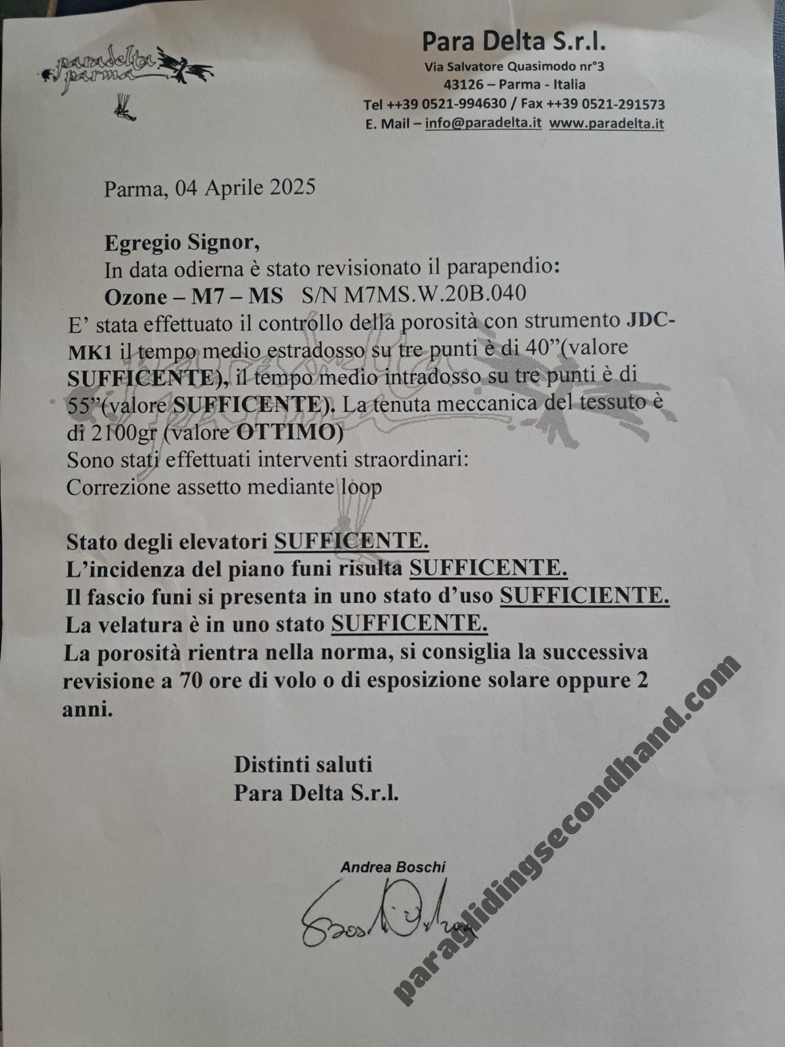 Ozone Mantra M 7, SM, 2021, (80-95kg), 120h