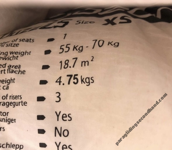 Ozone Buzz Z5, XS, 2016, (55-70kg), 35h