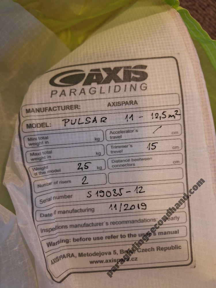 Axis Pulsar, 12,5, 2019, (50-120kg), 5h