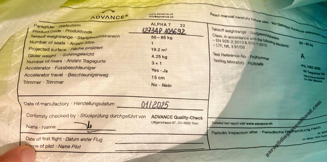 Advance Alpha 7, 22, 2025, (50-85kg), 5h