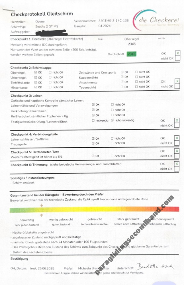 Ozone Zeolite 2 GT, MS, 2024, (80-95kg), 165h