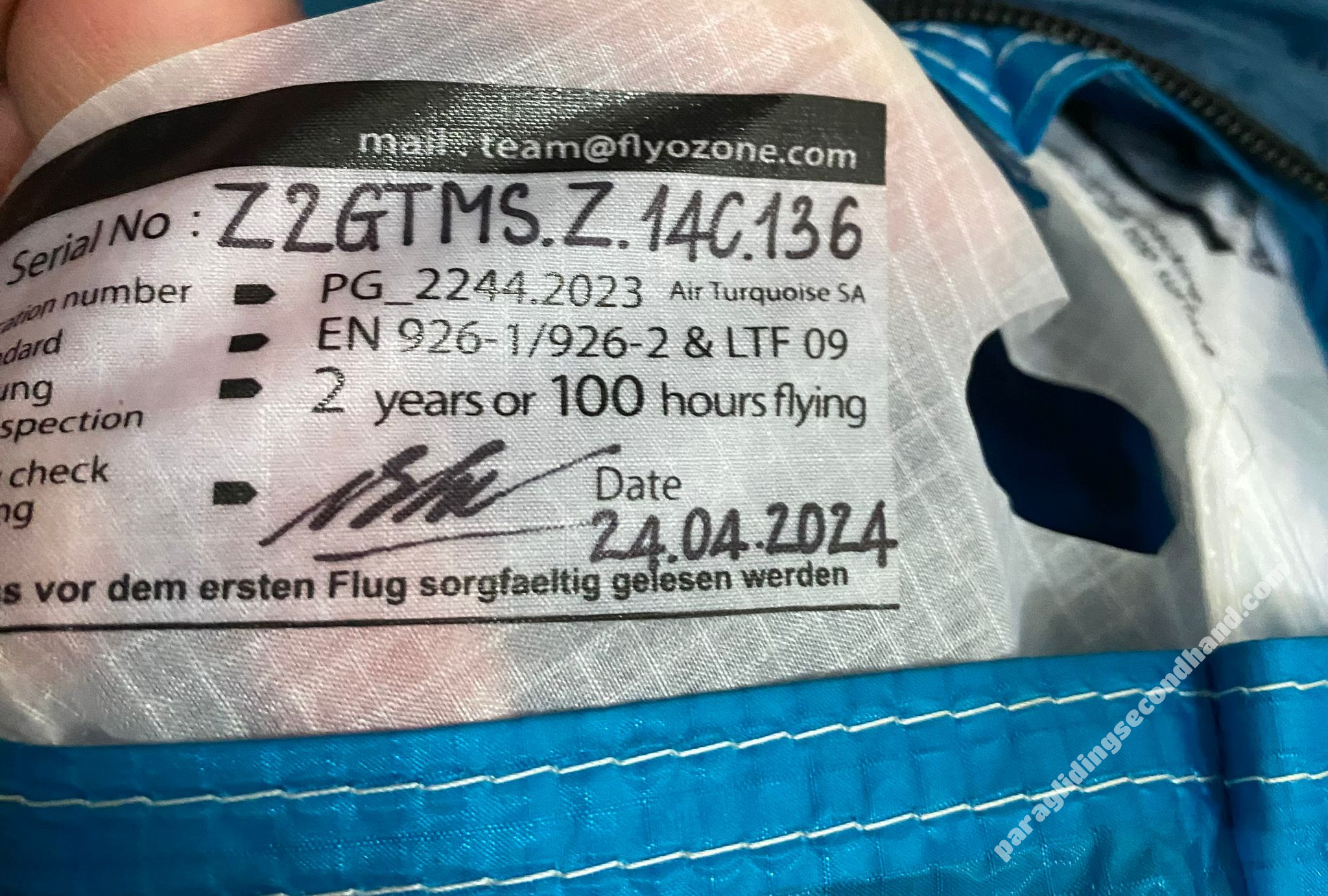 Ozone Zeolite 2 GT, MS, 2024, (80-95kg), 165h