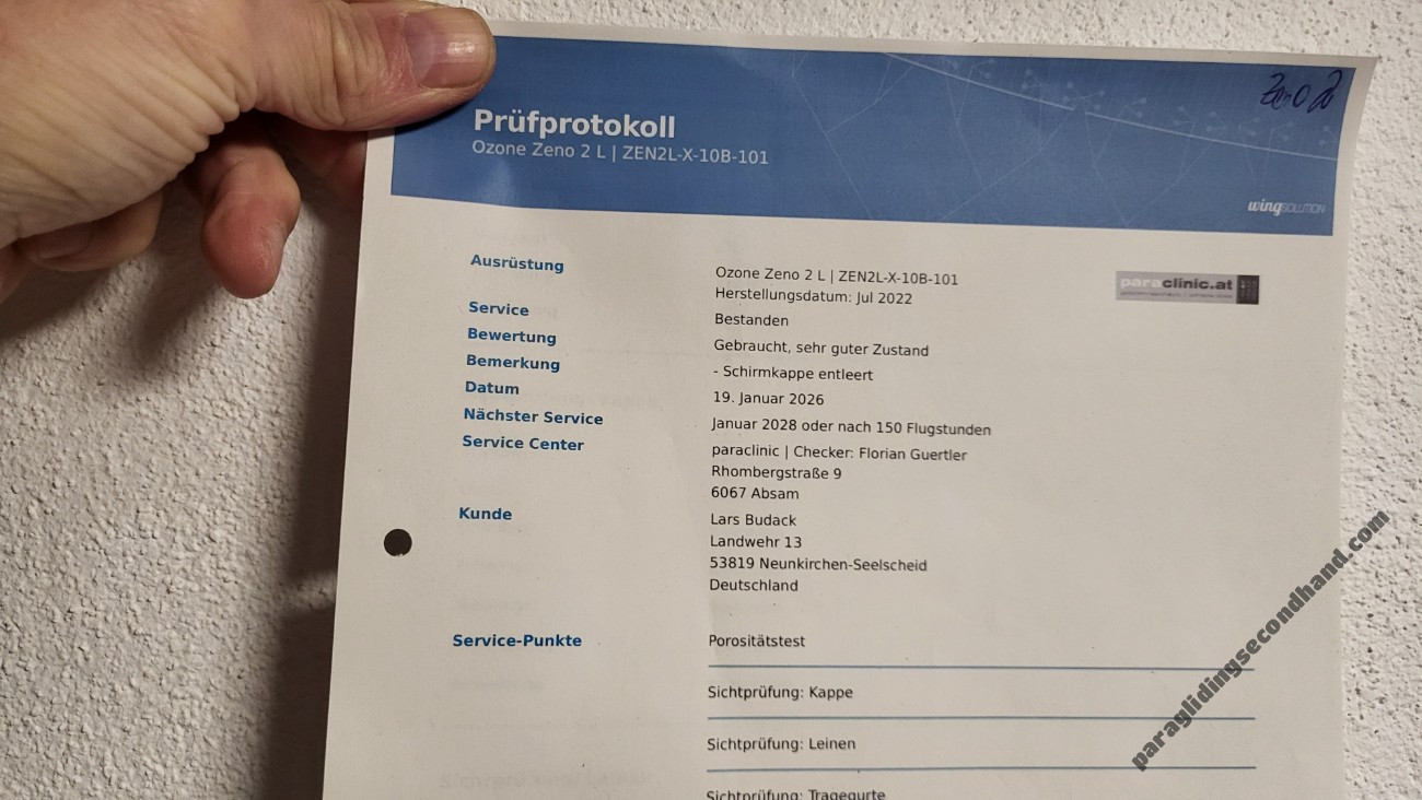 Ozone Zeno2, L, 2022, (105-125kg), 150h