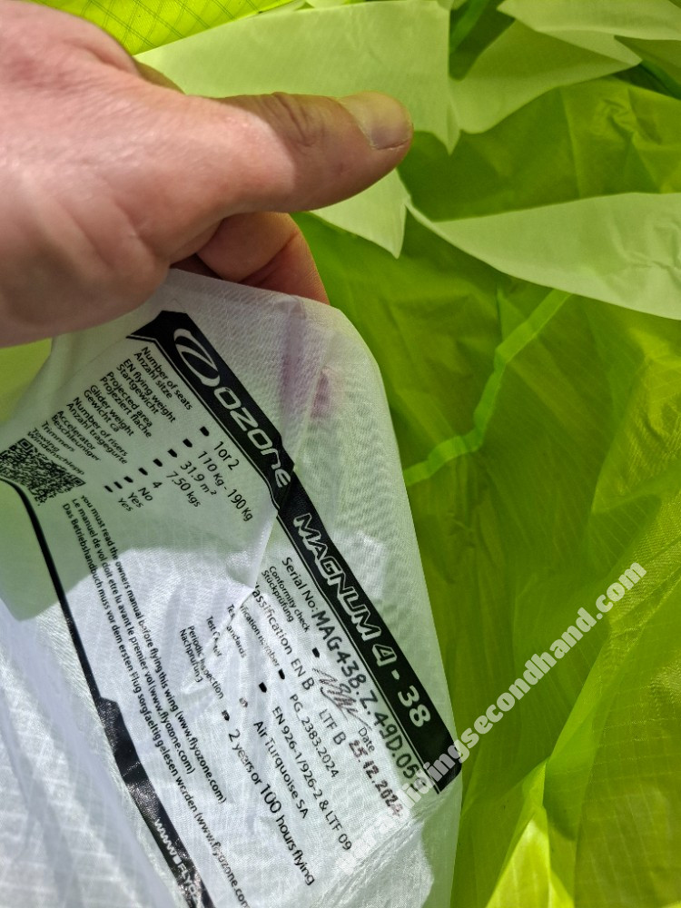 Tandem set Magnum 4(38)like new 2025(5 flights)