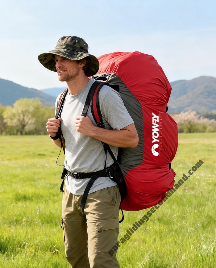 Paragliding fast pack bag solo