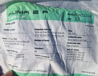 Niviuk Ikuma 2 P, 28 m², 2022, (95-115kg), 60h