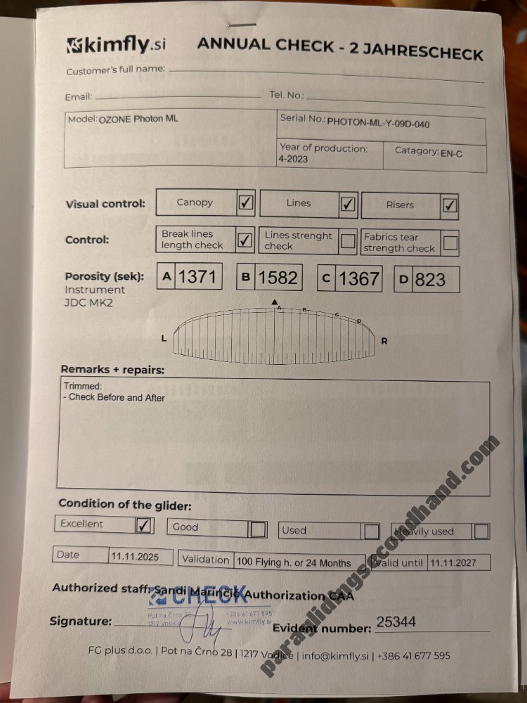 Ozone Photon, ML, 2023, (90-105kg), 80h