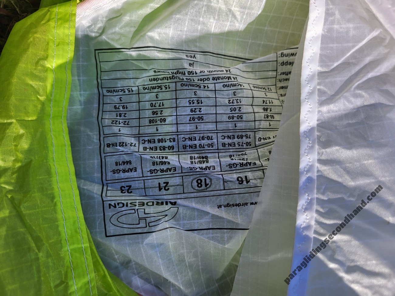 Air Design Susi 3, 18, 2019, (50-97kg), 100h