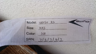 Swing Verso, XXS, 2024, (55-100kg), 1h