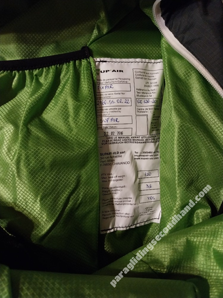 Supair PIXAIR, S, 2016