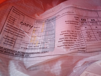 Air Design Eazy 2, XXS, 2018, (50-72kg), 60h