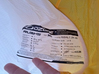 Ozone Rush 5, MS, 2018, (80-95kg), 38h