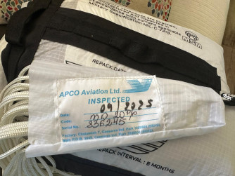 Rescue Parachute Apco Mayday PP20, 160 Kg.