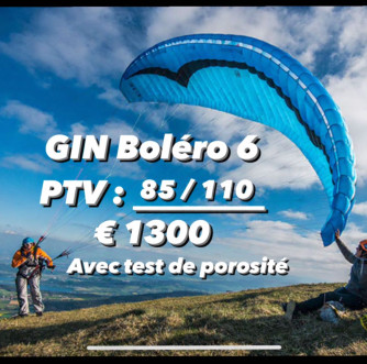 GIN Gliders BOLERO 6, M, 2019, (85-110kg), 20h