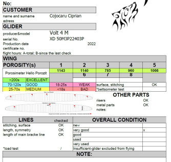 Air Design Volt 4, M, 2022, (88-103kg), 100h