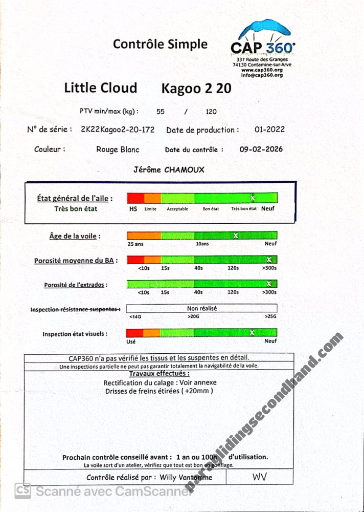Little Cloud Kagoo 2, 20, 2022, (55-120kg), 20h