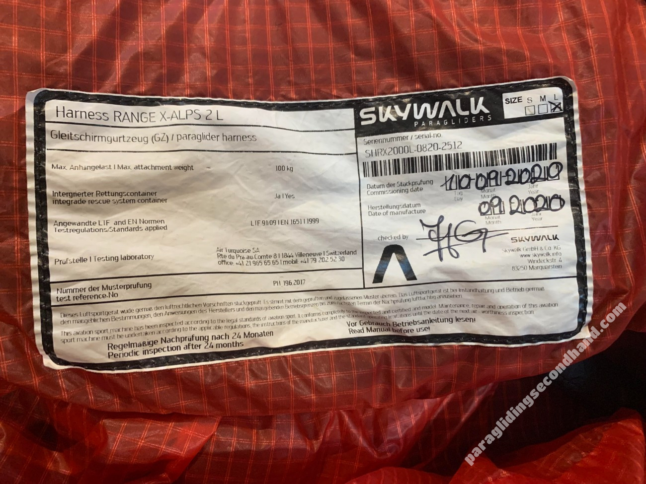 Skywalk Range X-alps 2, L, 2020 - Image 4