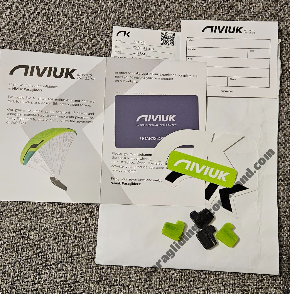 Niviuk Artik R2, 23, 2025, (80-95kg), 54h - Image 3