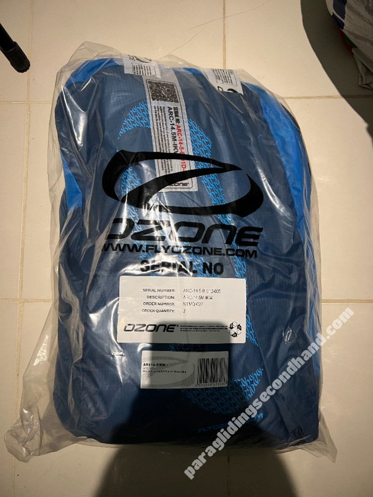 New Ozone Arc 14.5m & Atak2 L harness