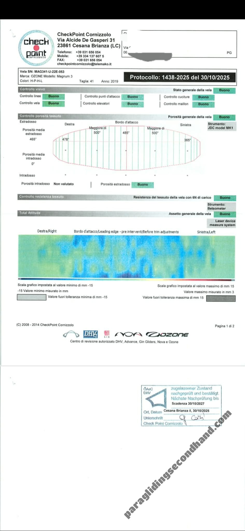 Ozone Magnum 3, 41, 2019, (130-210kg), 35h - Image 9