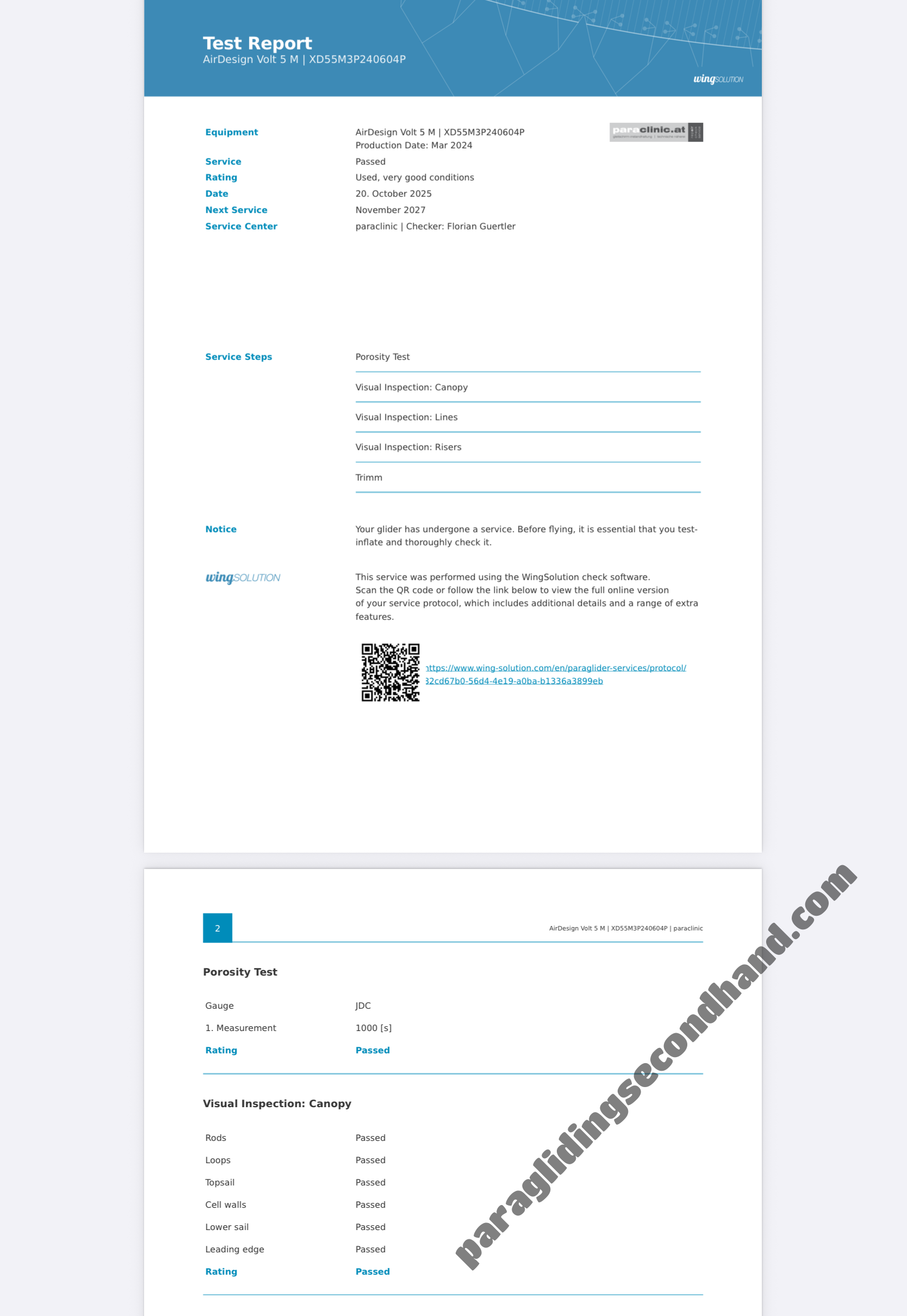 Air Design Volt 5, Med, 2024, (88-103kg), 400h - Immagine 10