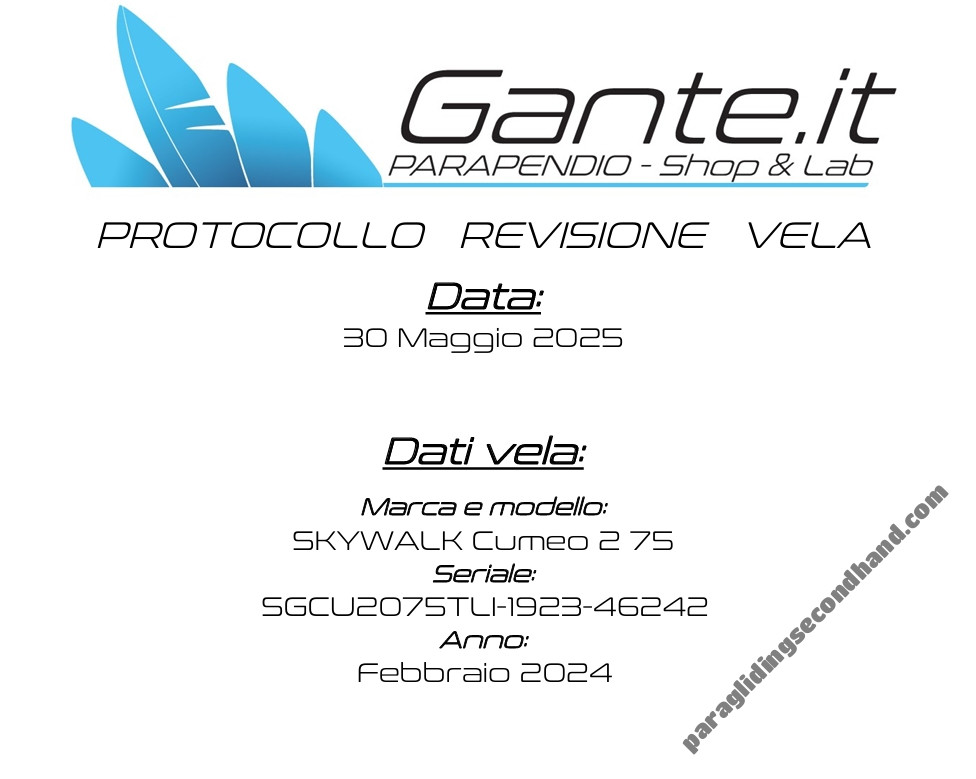 Skywalk Cumeo 2, 75+, 2024, (55-75kg), 25h - Image 6