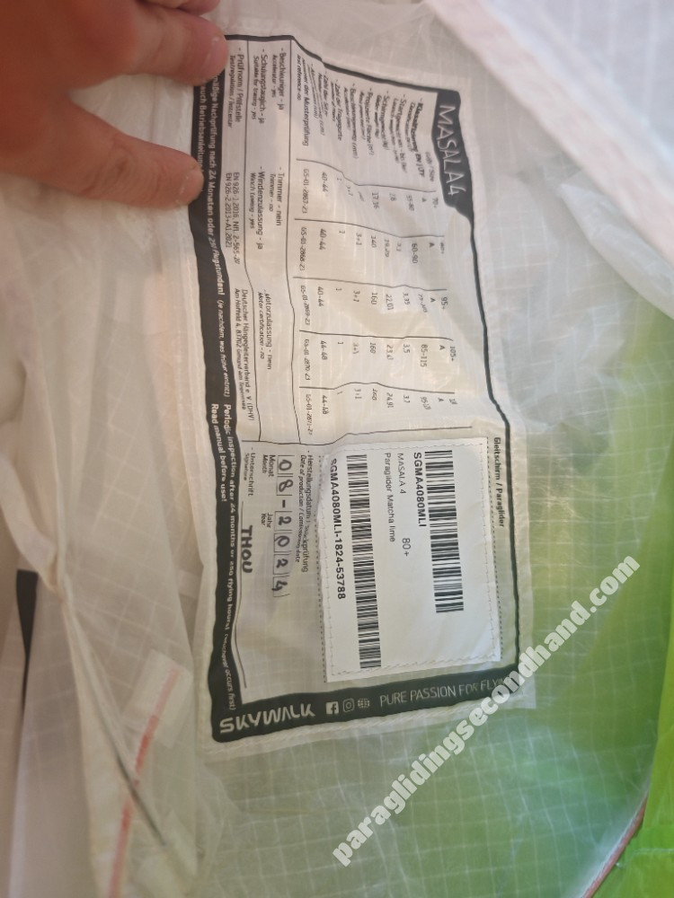 Skywalk Masala 4, 80+, 2024, (60-90kg), 60h - Image 3