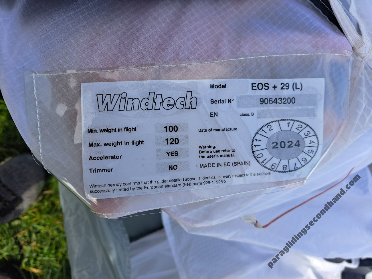 Windtech Eos, L, 2024, (100-120kg), 50h - Image 5