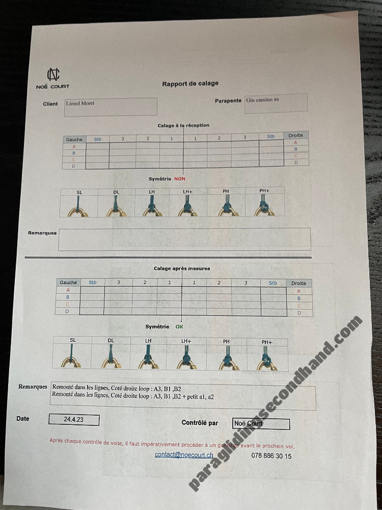 GIN Gliders Camino, XS, 2020, (65-85kg), 310h - Obraz 8