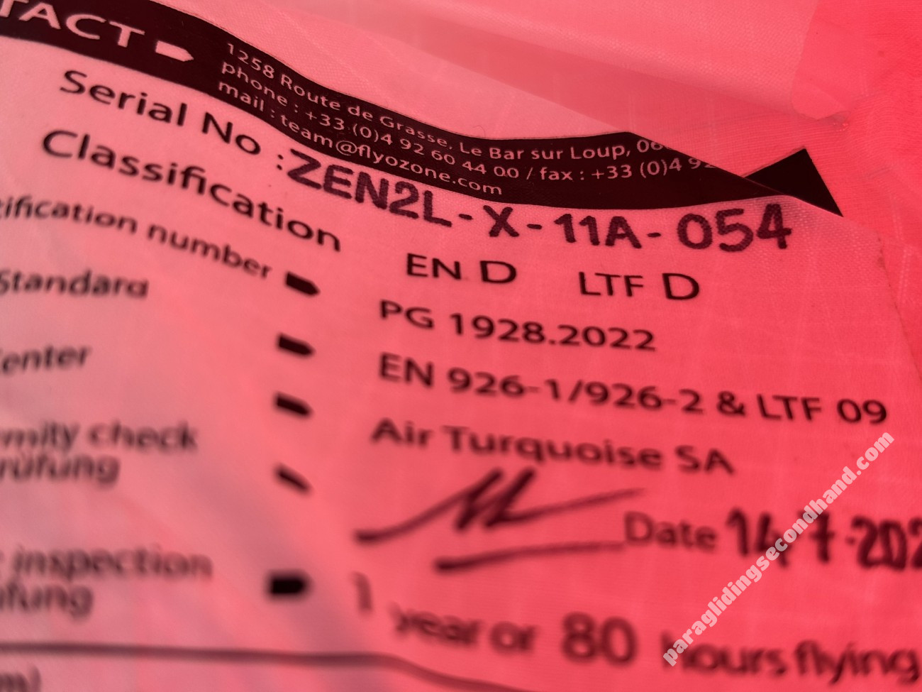 Ozone Zeno 2, L, 2022, (105-125kg), 230h - 图片 7