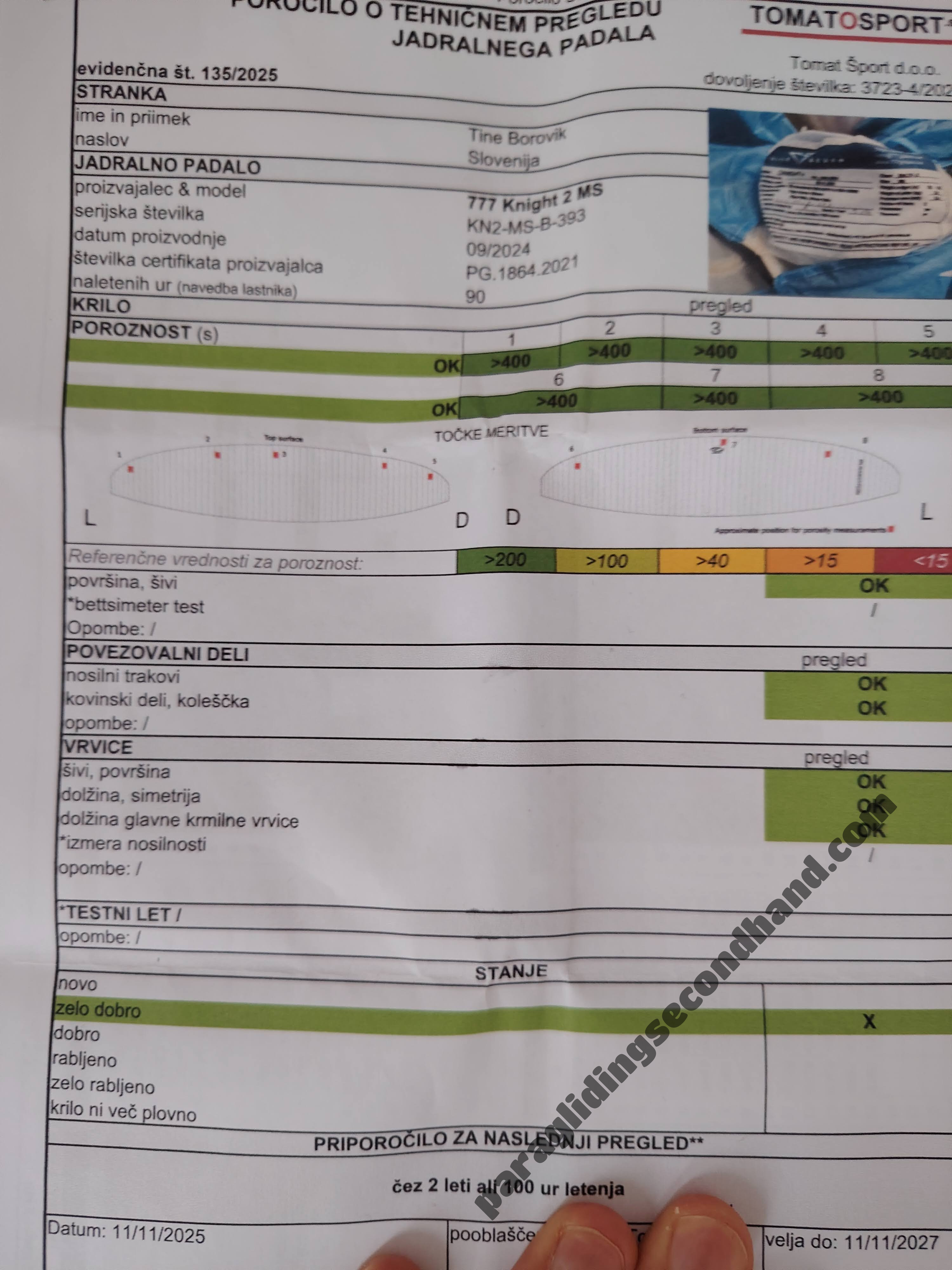 Triple Seven 777 Knight 2, MS, 2024, (80-95kg), 90h - 图片 2