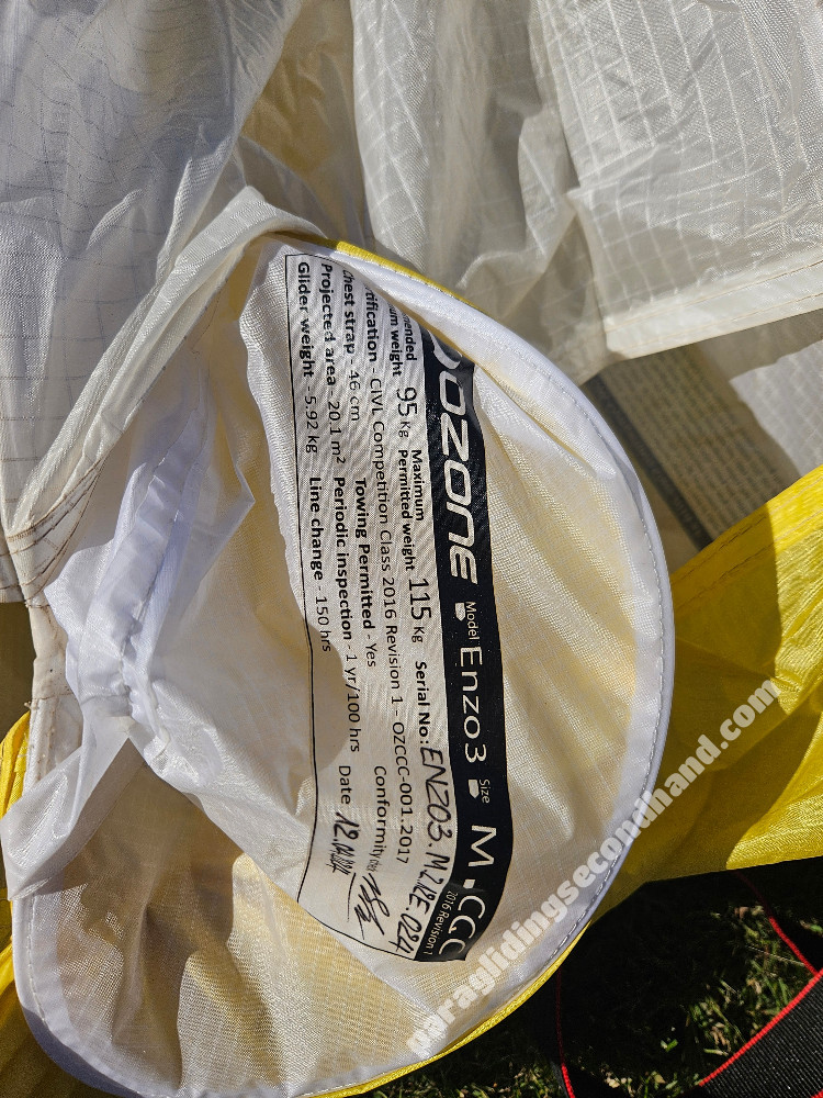 Ozone Enzo 3, M, 2024, (95-115kg), 160h - Obraz 7