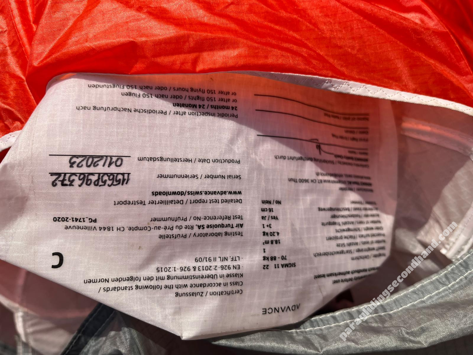 Advance Sigma 11, 22, 2023, (70-88kg), 50h - Image 4