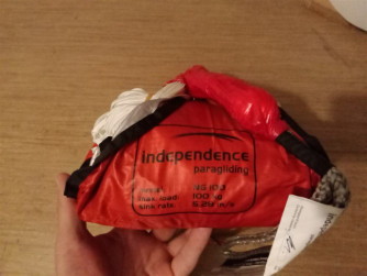 paracadute emergenza parapendio indipendence ng 100