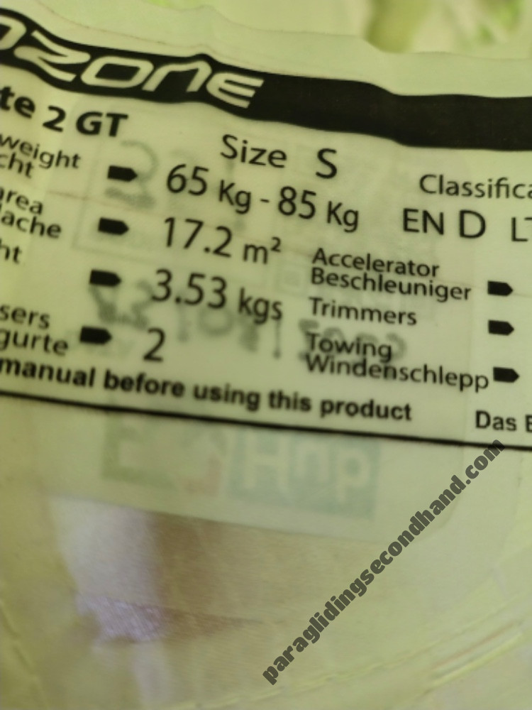 Ozone Zeolite 2 GT, S, 2024, (65-85kg), 130h - Image 2