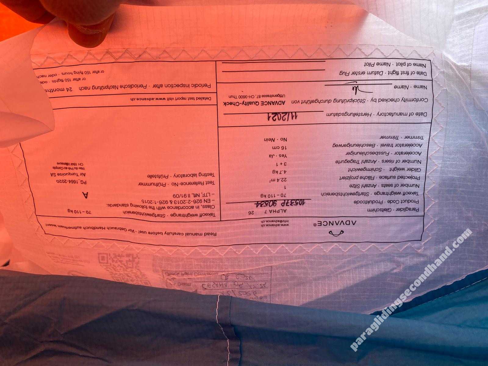 Advance Alpha 7, 26, 2021, (75-95kg), 20h - 画像 2