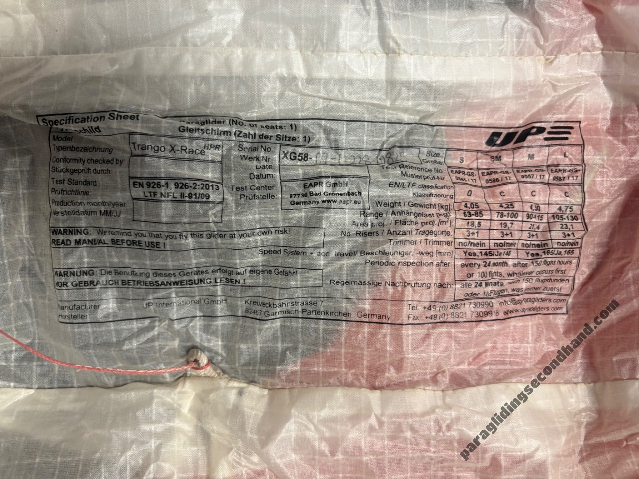 UP Trango X-Race HPR, SM, 2022, (75-100kg), 160h - Görsel 7