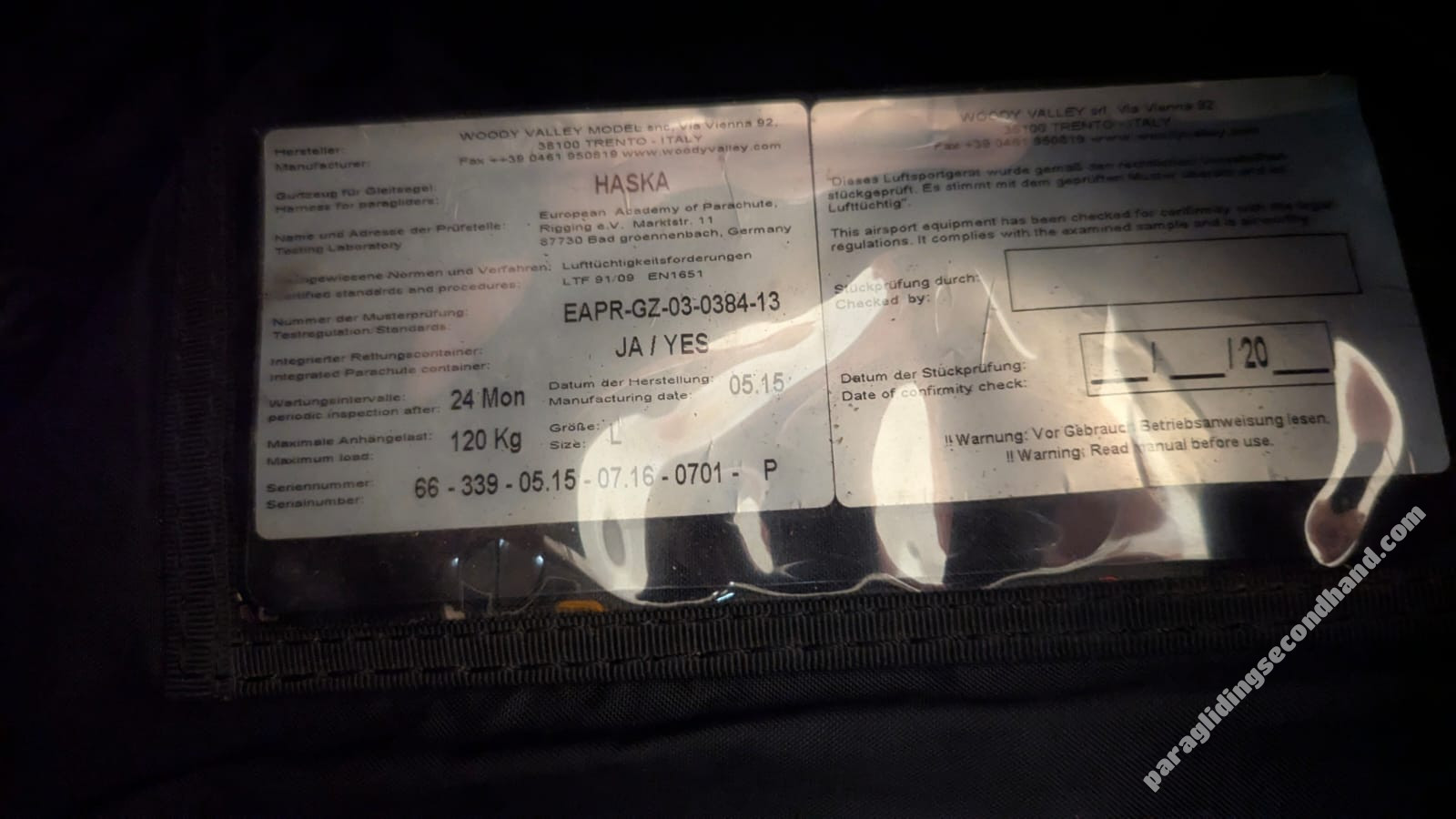 UP KIBO 2 M + Woody Valley HASKA L + Niviuk Round M - Image 6