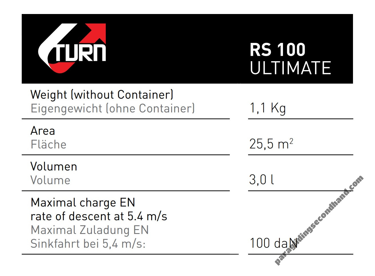 COMPLETE SET: Supair Leaf, EN-B, S (75-95kg) + Supair Pixair 2, M + U-Turn Backup RS100 Ultimate + Backpack - Image 9