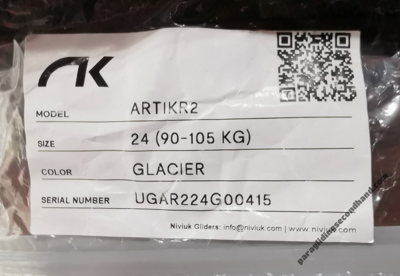 Niviuk Artik R2, M, 2026, (90-105kg), 0h - Image 4