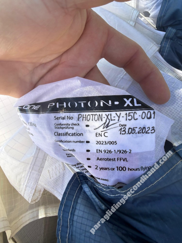 Ozone Photon, XL, 2023, (110-130kg), 75h - Image 3