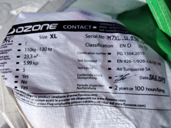 Ozone Mantra 7, XL, 2019, (110-130kg), 150h