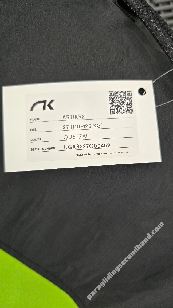 Niviuk Artik R2, 27, 2025, (110-125kg), 0h - Image 3