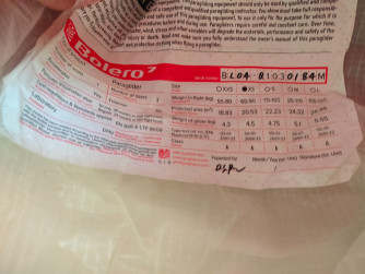 GIN Gliders BOLERO 7, XS, 2022, (65-90kg), 50h