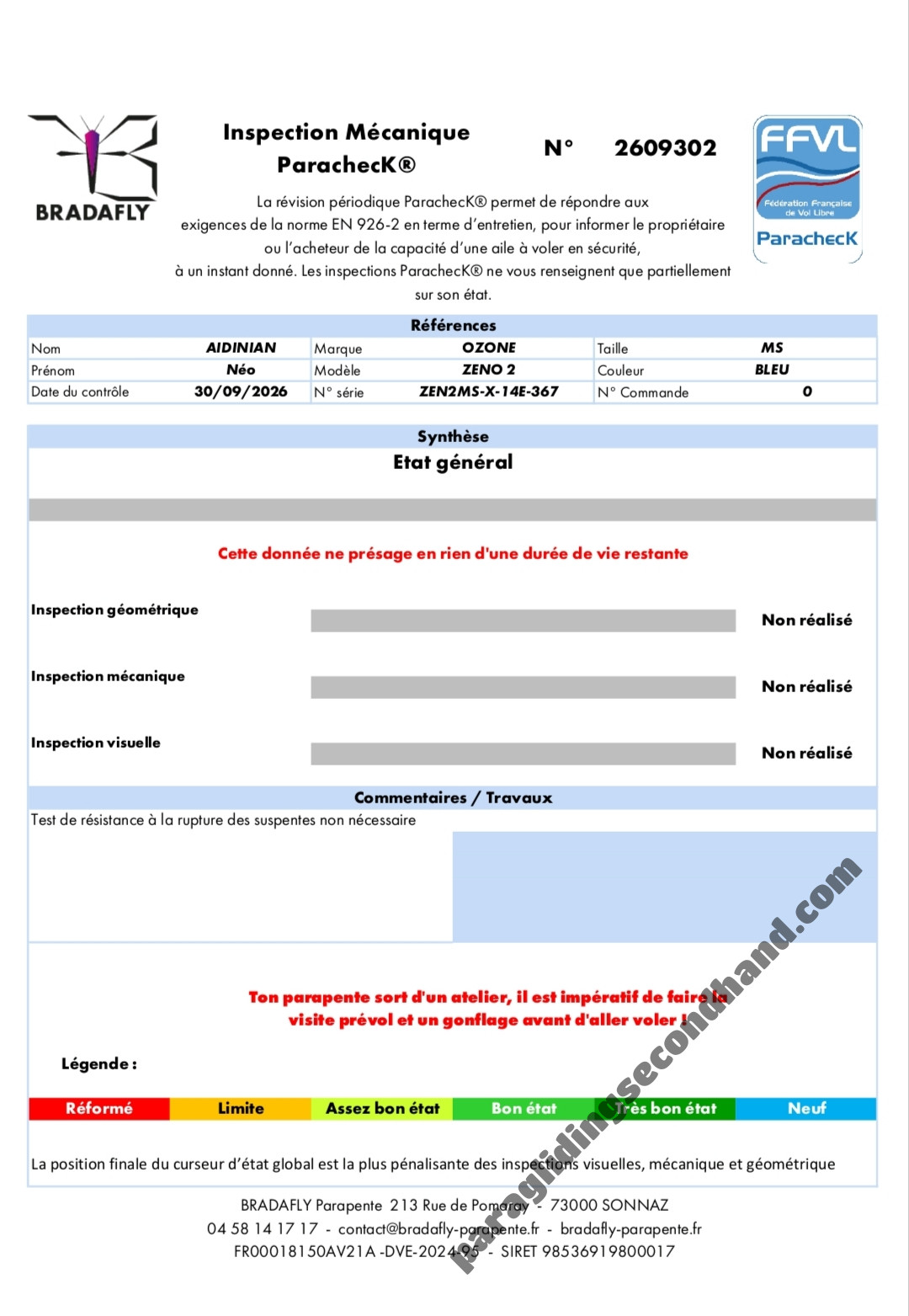 Ozone Zeno 2, MS, 2022, (85-100kg), 280h - Εικόνα 2