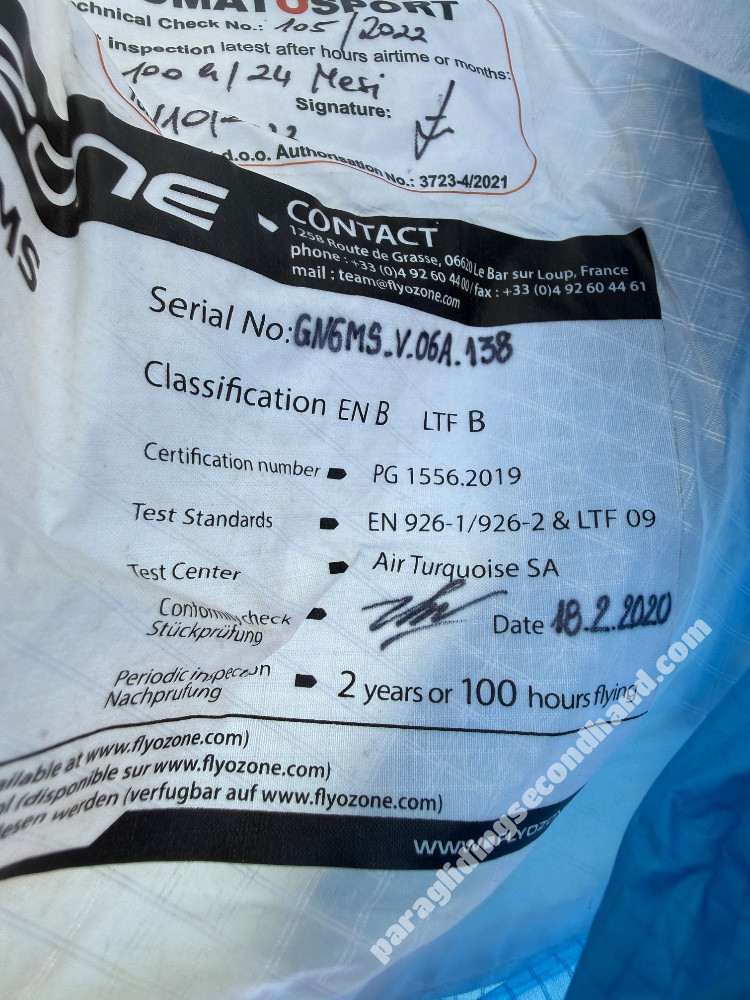 Ozone Geo 6, MS, 2020, (75-95kg), 80h - Image 3
