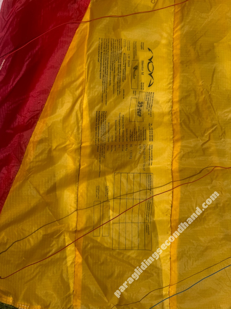 Paragliding Wing Nova Mentor M series, Independence fusion Harness ++++ kit!! - Image 6